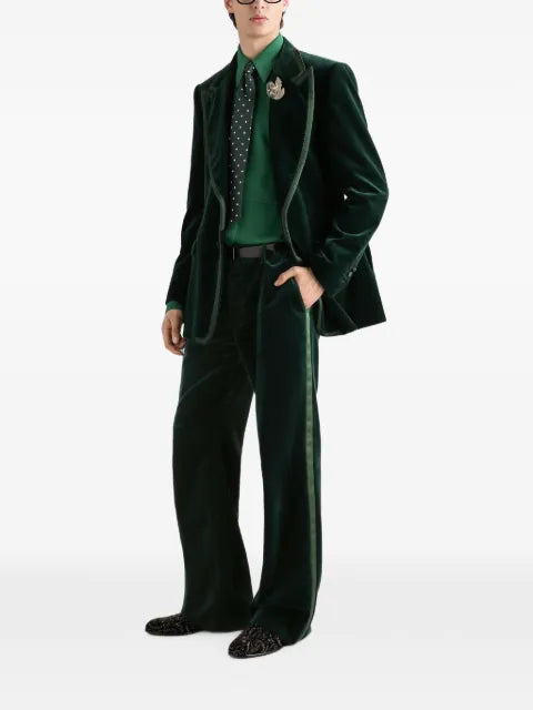 Dolce & Gabbana single-breasted tuxedo jacket in velvet