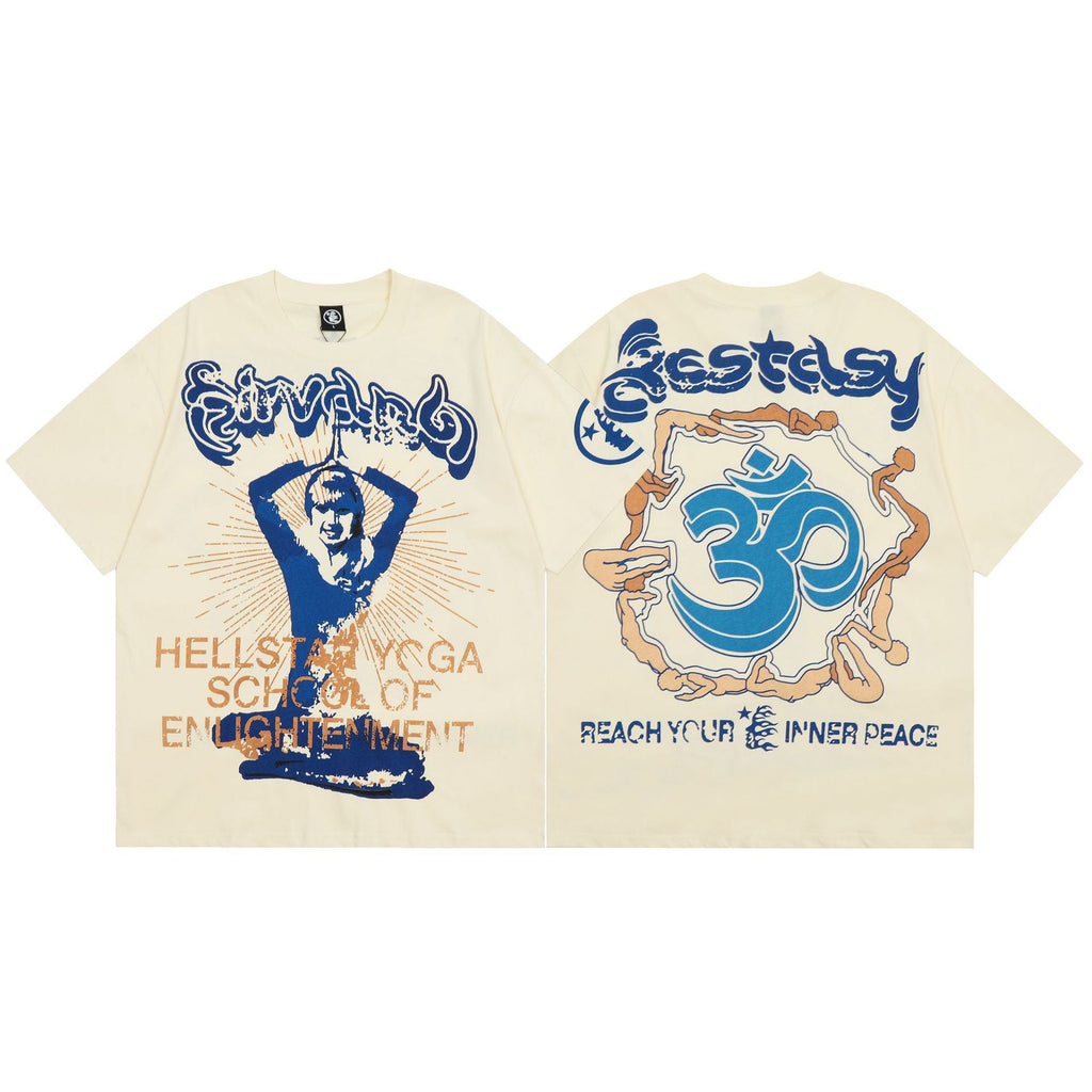 Hellstar Multi‑Graphic Print Crew Neck Short Sleeve Tee Unisex