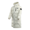 The North Face Color-Block Long Down Coat – White