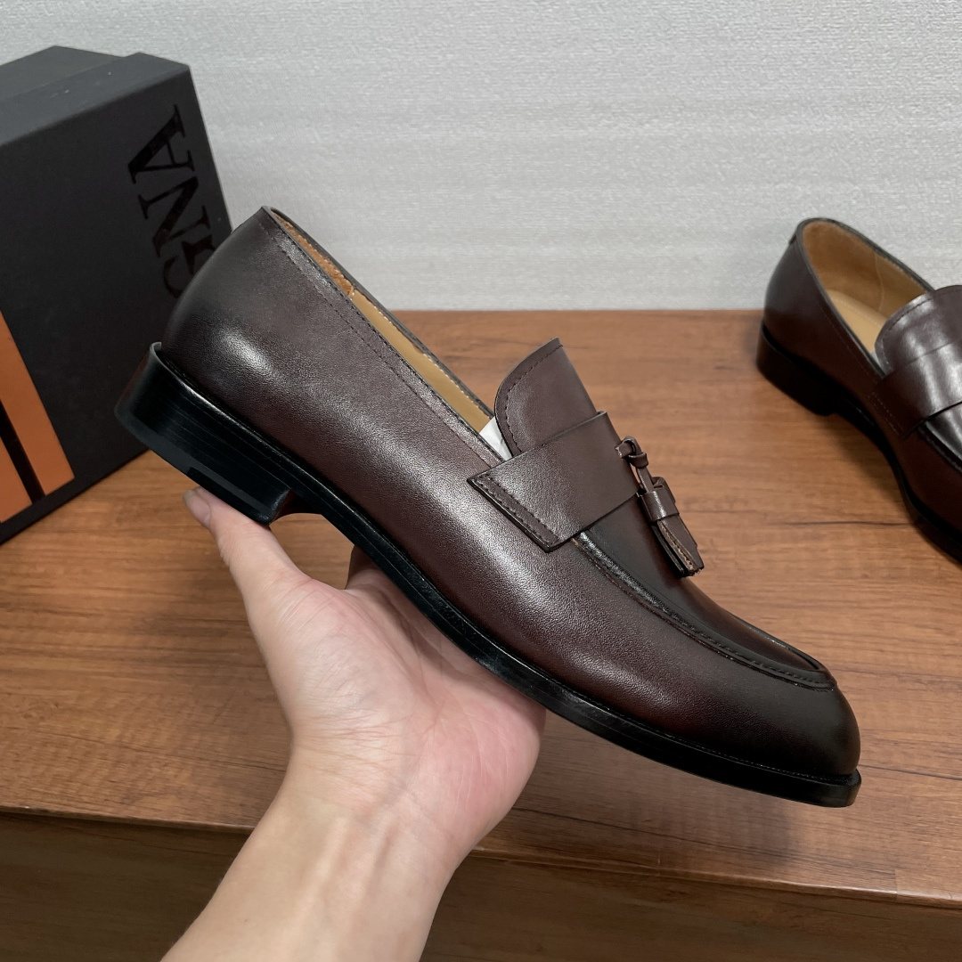 Zegna Men's Tassel Strap Loafers