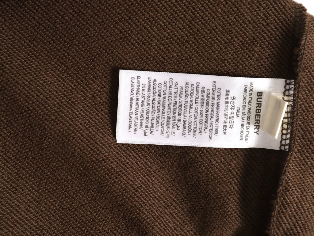 Burberry 25FW Logo-Print Pullover Hoodie - Dark Brown